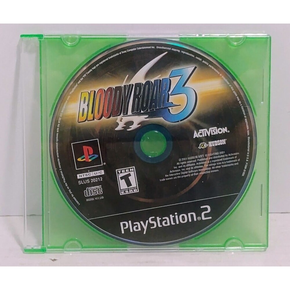 2001 SONY PLAYSTATION 2 PS2 ACTIVISION BLOODY ROAR 3 DISC ONLY TESTED WORKING